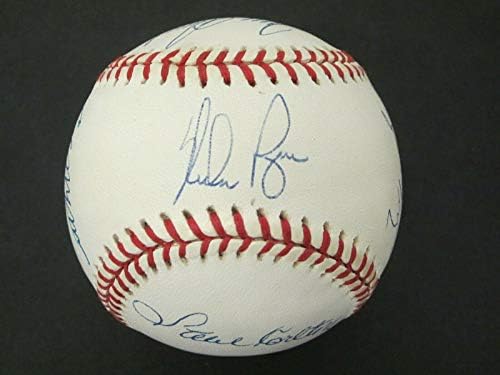 Nolan Ryan Early Wynn Seaver +5 MAIS 300 WIN Club assinou Oal Baseball JSA Loa - Bolalls autografados