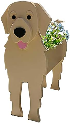 Vasos de plantas de plantador de cães NSWD, vaso de flores em forma de animal, cães de cães de cachorro de estimação fofa