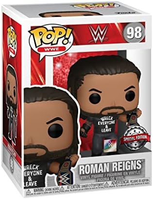 Funko Pop WWE: Roman Reigns com o título, destruiu todos e sai, figura de vinil exclusiva da , multicolor, não apropriada para crianças menores de 3 anos
