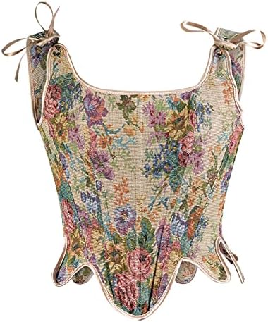 ZCVBOCZ Womens Sexy Bustier Corset Top Court Tribunal Vintage Vintage Floral Cole