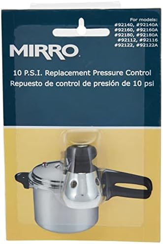 Mirro 92110 Ponela de pressão de aço inoxidável e controle Canner, 10-PSI para Modelo 92140 92140A 92160 92160A 92180 92180A 92112