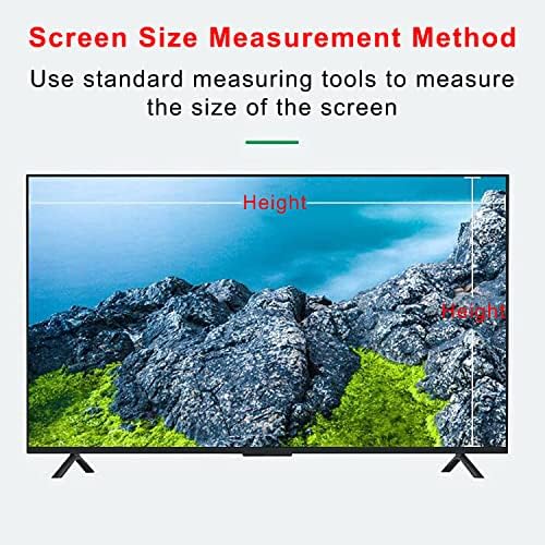 WSAH 32-75 polegadas HD TV Screen Protector - Filtro anti -brilho - Prevenção anti -arranhões filme fosco - bloqueia a