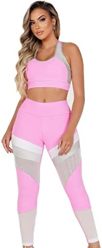 EMPWT FUNHERS FUNHERT FOOT FOOD 2 Piece | TEXTURA PERÍSTICA PERGUNTAS PERGUNTAS DE TEXTIÇÃO EM RELAÇÃO | Sports Bra Yoga e conjuntos