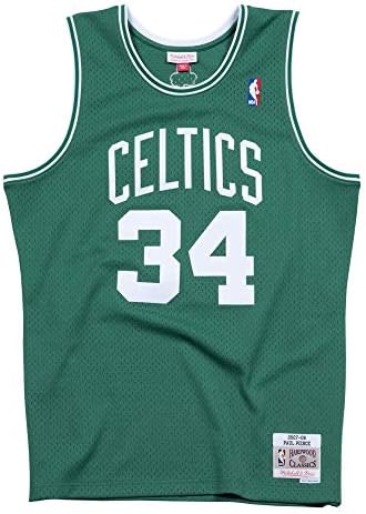 Mitchell & Ness Boston Celtics Paul Pierce 2007-08 Classics de madeira de hardwood Jersey Green Swingman