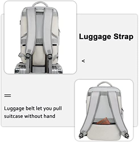 Matein Travel Laptop Mackpack, Voo de 17 polegadas Aprovado pelo voo Carry On Backpack for Men & Women, 40l de água
