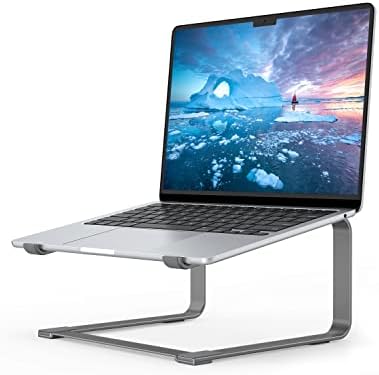 Laptop de som Stand para mesa, riser de computador de metal, suporte de PC estável pesado, elevador de laptops ergonômicos