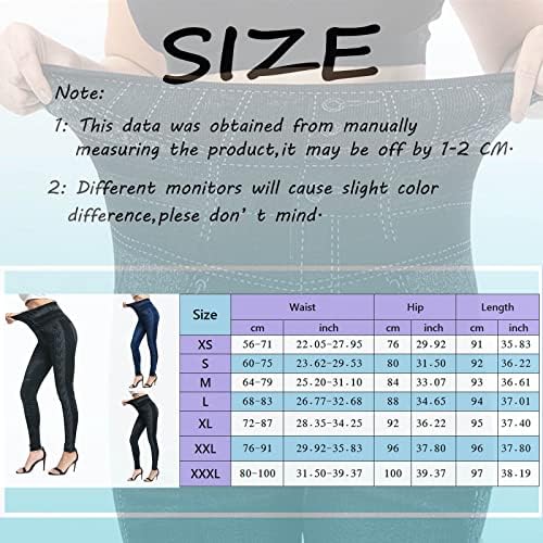 Miashui Girls Olive Leggings Mulheres Jeans elásticos leggings Térmica Impressão imitação Leggings com saia para mulheres