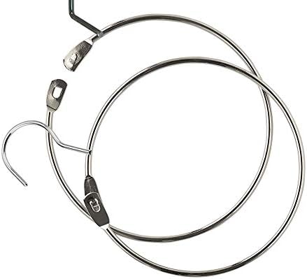 Topind Multifunction Metal Hook Han Hable Bridle Ring para Bolsa de lenço de chapéu de cinto de gravata, Chrome