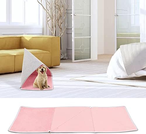 Zerodis Felt Felt Cat Felt Felt Cat Bed Multipluse Felt Felt Dog Bed Diy Semi Fechado respirável Removável lavável Feltable Pet House para gatos cães animais de estimação