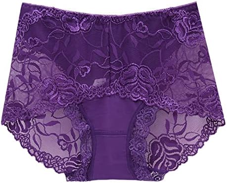 Calcinha para mulheres Pacote Sexy Womens Mid High Waist Lace Calcinha