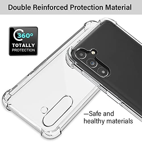 Para a caixa Samsung A14 5G, o estojo Galaxy A14 5G com protetor de tela, a tampa do telefone protetora de silicone