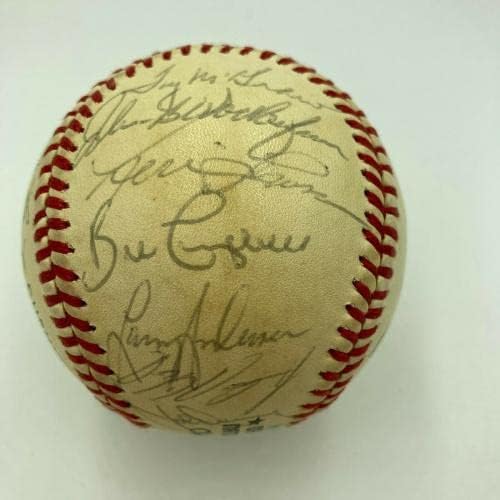 1984 A equipe de Philadelphia Phillies assinou beisebol oficial da Liga Nacional - Baseballs autografados