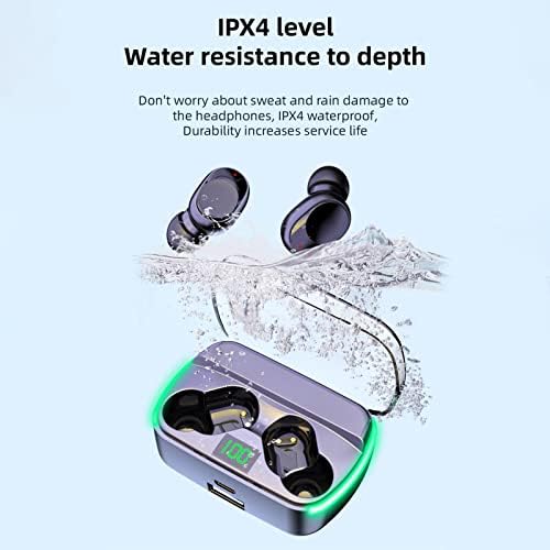 Fones de ouvido Bluetooth, 5.3 Exibir os fones de ouvido sem fio com luz respiratória legal, fones de ouvido de qualidade