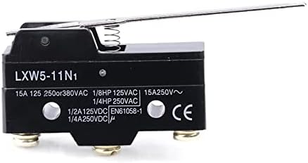 Zaahh 1pcs lxw5-11n1 3A Micro limite interruptor de alavanca longa braço spdt snap ação cnc nova