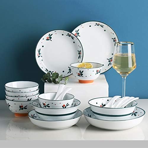 PDGJG Cerâmica Under BULLAZE Pattern Tableware Conjunto, pratos nórdicos e combinação de placas de mesa de cerâmica