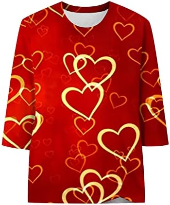 Camisas do Dia dos Namorados Camisa Gráfica Mulheres dos Namorados Camisas do Dia dos Namorados felizes Valentine