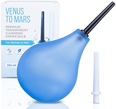Vênus para Marte Bulbo de enema transparente - Douche anal para homens e mulheres - veja facilmente o nível da água