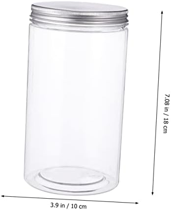 Cabilock transparente alimentos de armazenamento jarra de doces recipientes buffet recipiente de farinha de vidro