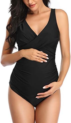 Summersunshine Maternity One Piece Swimwear Front Cross Pregnands Swimshathing Sathing Maternity Bikini