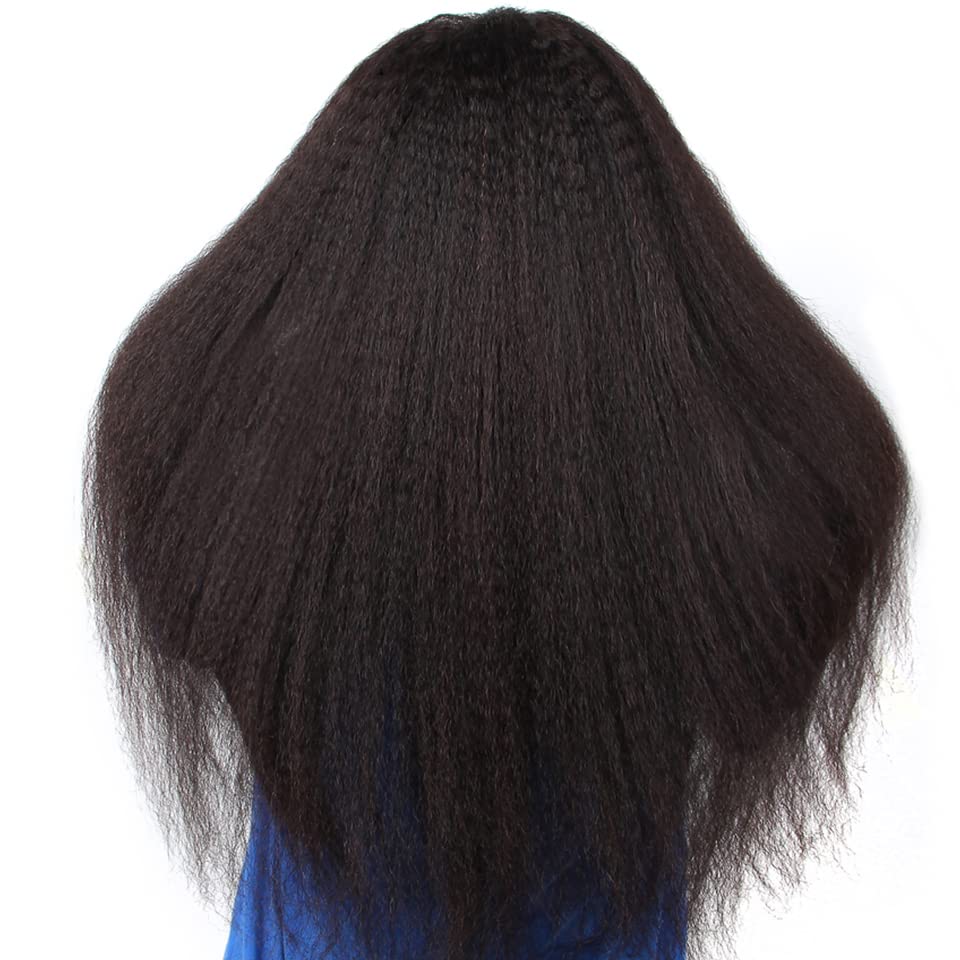 10a cabelos humanos retos de 10a 28 28 28 polegadas yaki panos de onda de cabelo humano reto Virgin Kinky Pactles
