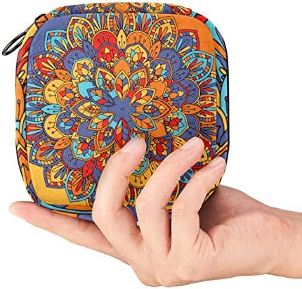 Bolsas sanitárias, abstrato Boho Mandala Padrão de Flores Menstrual Pouca Pouca Polícia de Enfermagem, Sacos de kit de primeiro período