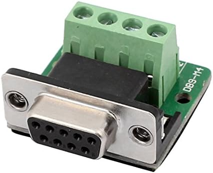 Aexit DB9 RS232 Acessórios de áudio e vídeo Adaptador serial fêmea Adaptador 4 Position Conectores e adaptadores do