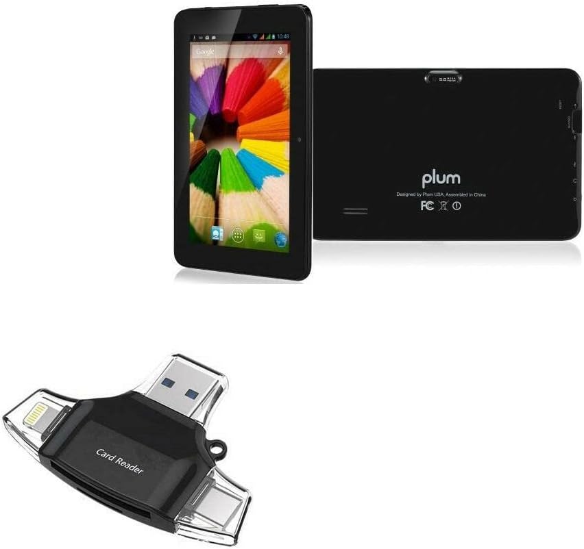 BOXWAVE SMART GADGET Compatível com Plum Link Plus - AllReader SD Card Reader, MicroSD Card Reader SD Compact USB para