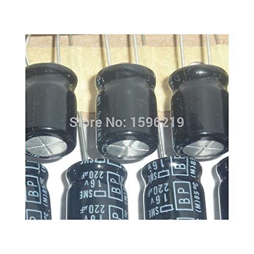 100pcs 220UF 16V Nippon Chemi-Con SME-BP Series 10x12.5mm original 16v220UF Capacitor eletrolítico de alumínio biolar