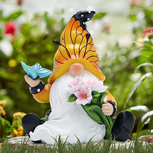 Hodao Spring e Summer Decorations Decor Butterfly Figuras 6 “H irlandês anão elfo elfo decoração de casa decoração Gnome Decorações