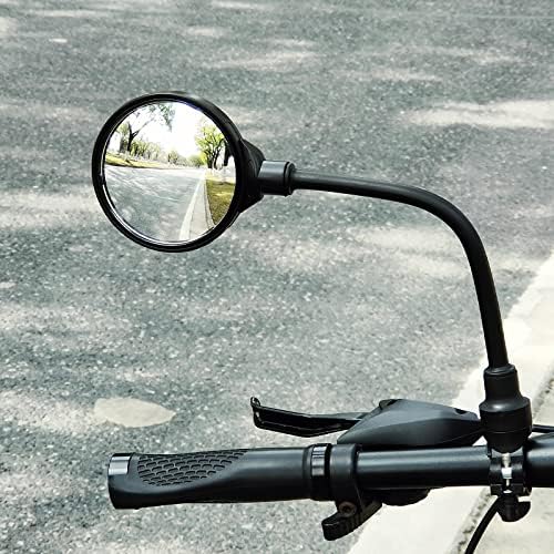 Espelho de bicicleta ryango, espelhos de bicicleta ajustável espelhos retrovisores do guidão, acrílico espelhos de vista traseira