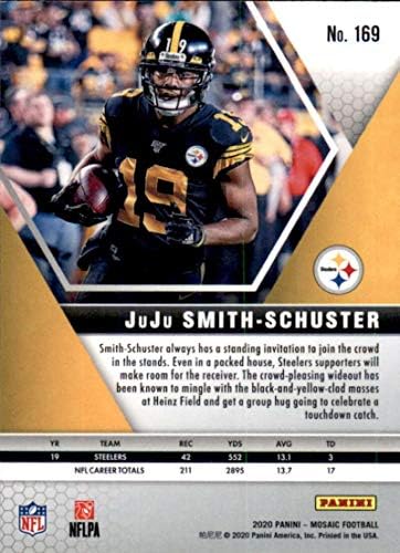 2020 Panini Mosaic 169 Juju Smith-Schuster Pittsburgh Steelers NFL Football Trading Card