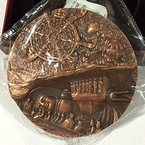 大 铜章 收藏者 协会 China Medalha de cobre de 99 mm China Dazu Grotts Mil Handed Avalokitesvara Medalha