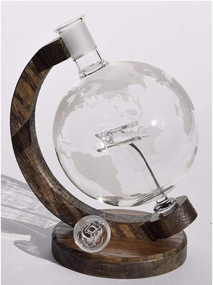 Decanter de Whisky de Brewix Decanter Globe Liquor Decanter, para Vinho, Presente de Aviação de Decanter de Uísque, Decoração