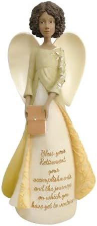 Fundação da Enesco Bênçãos de Aposentadoria Angel Figure, 9,5 polegadas, multicolor