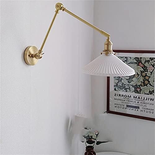 ANMMBER PULL CHANCH Chain LED Wall Lamp ao lado de Cerâmica Branca de Corrente Longo Staer Nórdica Nórdica