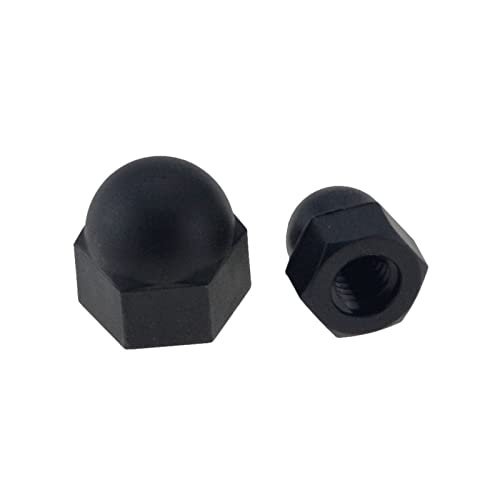 Inserir 2pcs de nylon preto porca de nylon preto tampas de proteção de nylon tampas de proteção de cúpula de cúpula