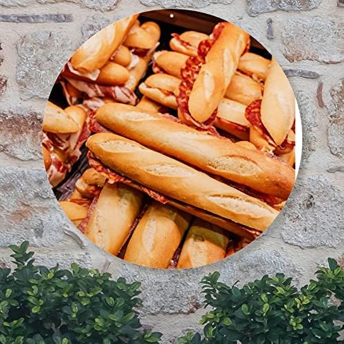 Madcolitote Hot Dog Welcome Plate Door Front Comida Função Metal Metal Merry Christmas Metal Wall Art Placas Placas