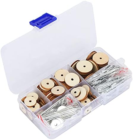 50 Connectores conjuntos de bonecas Cotter Pin Junção e Discos de fibra Disks de madeira Acessórios de bonecas de madeira