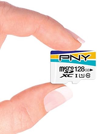 Pny pfctfuxc128iu1 cartão microSDXC, 128 GB, classe 10, compatível com UHS-1, adaptador incluído
