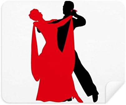 Social Dancing Duet Dance Dançarino Limpeza de Tenador de Tenor 2pcs Camurça Fabric