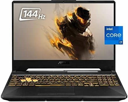 ASUS 2021 TUF Gaming Laptop, 15,6 ”144Hz FHD IPS Display, 11ª geração Intel Core i7-11800H, GeForce RTX 3050, 16 GB DDR4 RAM, 1
