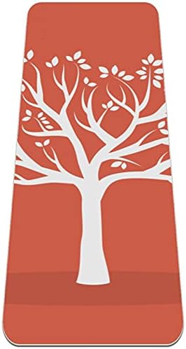 Árvore branca de Siebzeh com folhas Premium grossa de ioga mato ecológico saúde e fitness non slip tapete para todos os tipos de ioga de exercício e pilates