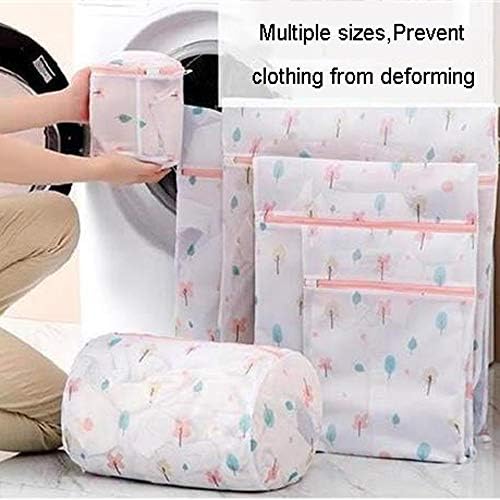 Sacos de lavanderia LinRus 5pcs ， 5pcs Mesh Sacos de lavagem Bolsa de lavar máquina para meias para roupas íntimas