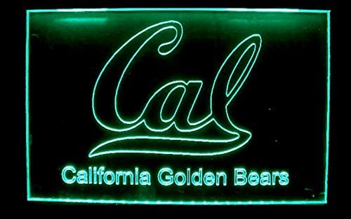 NCAA California com sinal de luz neon