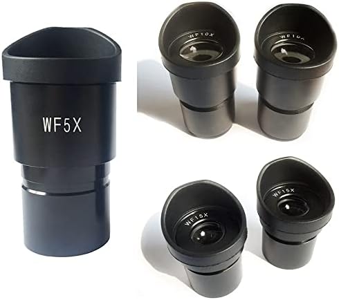 Kit de acessórios para microscópio para adultos param de lente óptica de olho de campo largo, diâmetro 30 mm ou 30,5 mm para os olhos
