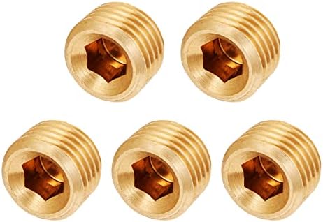 Brass 1/4 NPT Plug Plug Macho Pipe Counter Thread Thread Frea