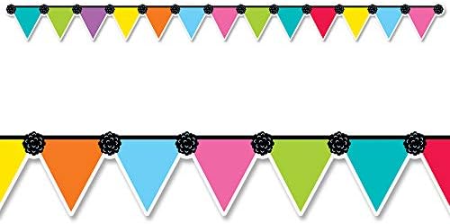 CTP Pennant Party EZ Bordert Bulletin Board Decor de sala de aula de fronteira