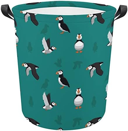 Padrão de papagaio do Atlantic Padrão de lavanderia grande cesto de roupa dobrável cesto de lavanderia Organizador de