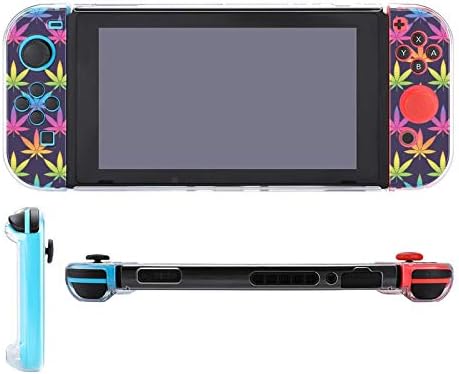 Caso para Nintendo Switch Rainbow Weed Caso de proteção dura Função engraçada Fashion Cool Switch Game Skins For Girls Boys
