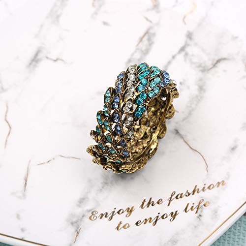 XJJZS 50pcs Creative Zinc Lhloy Blue Rhinestone Buckle Hotel Box